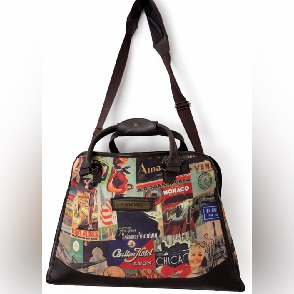 Tracker Pinup Travel Laptop Bag Retro Abstract Pop Art Tote Briefcase Vacation